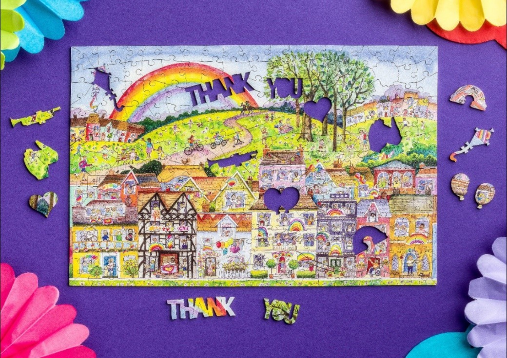 Say Thank You with a Rainbow charity puzzle